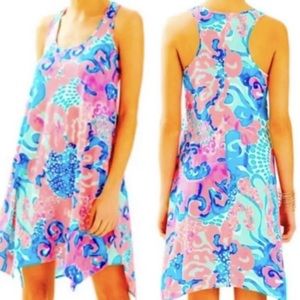 Lilly Pulitzer Melle Trapeze Tank Dress in Coral Reef I’m So Jelly